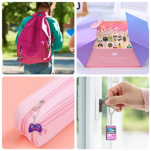 Cute Keychain for Women - Game-30 Key Chain for Car Keys & Bag Charm
