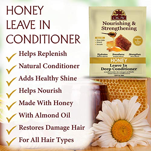 OKAY Honey and Almond Nourishing Leave-In Conditioner 1.5 oz