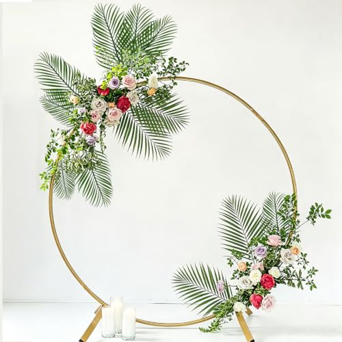 10 Pcs Artificial Palm Leaves - Lifelike Faux Fronds for Tropical Decor