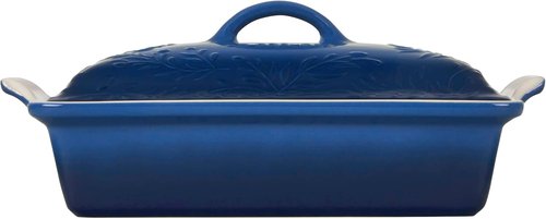 Le Creuset Olive Branch Collection - 4 Qt. Heritage Covered Rectangular Casserole | Marseille with Embossed Lid