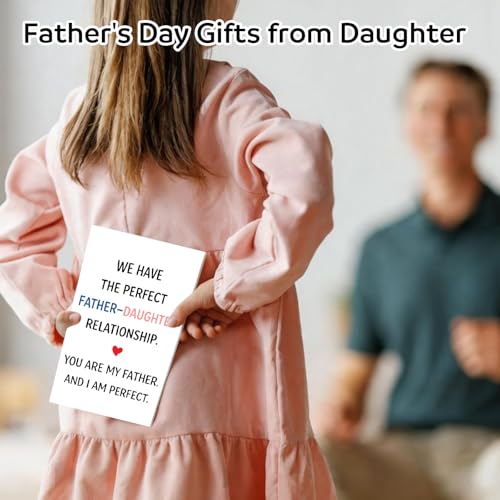 Funny Birthday Card for Dad from Daughter - Heartfelt Gift