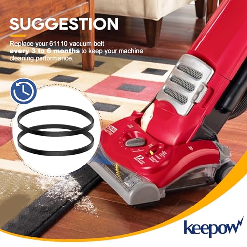 Eureka Vacuum Belt Replacement for 4870 4872 4874 4875 4880 4885 - Compatible with SmartVac & Omega Series