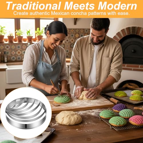 Sibba 2PCS Stainless Steel Concha Cutter Mold - 3.89 Inch