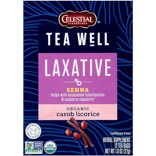 Celestial Seasonings Organic Carob Licorice Herbal Tea, 12 Count