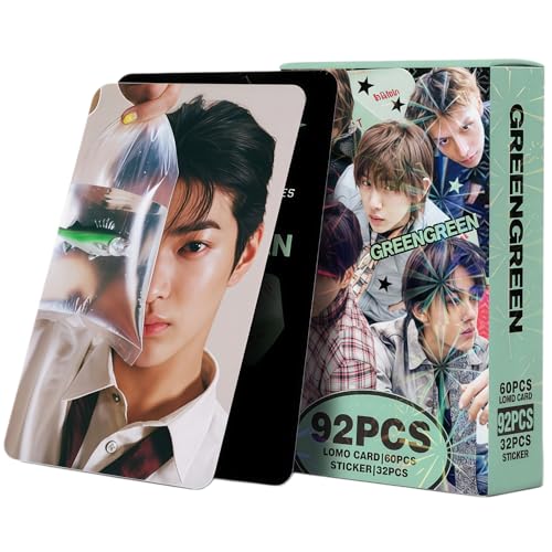 Yuto GREENGREEN Photocard Set - 92PCS Lomo Cards & Stickers (Version A)