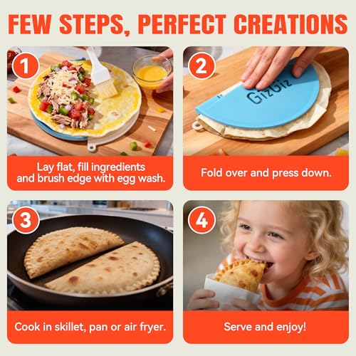 NorthWit Blue Double-Serrated Tortilla Sealer & Empanada Maker - 8 Inch