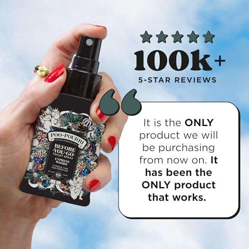 Poo-Pourri Before-You-Go Toilet Spray, Cypress Woods, 2 Fl Oz (2 Pack)