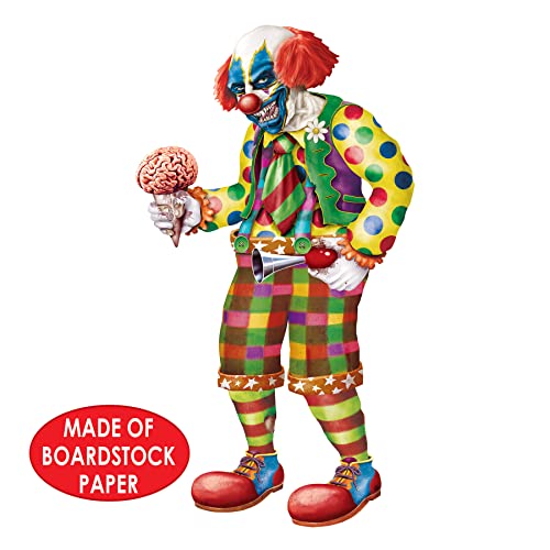 Beistle 5'6" Jointed Zombie Clown Halloween Wall Props - 2 Pack