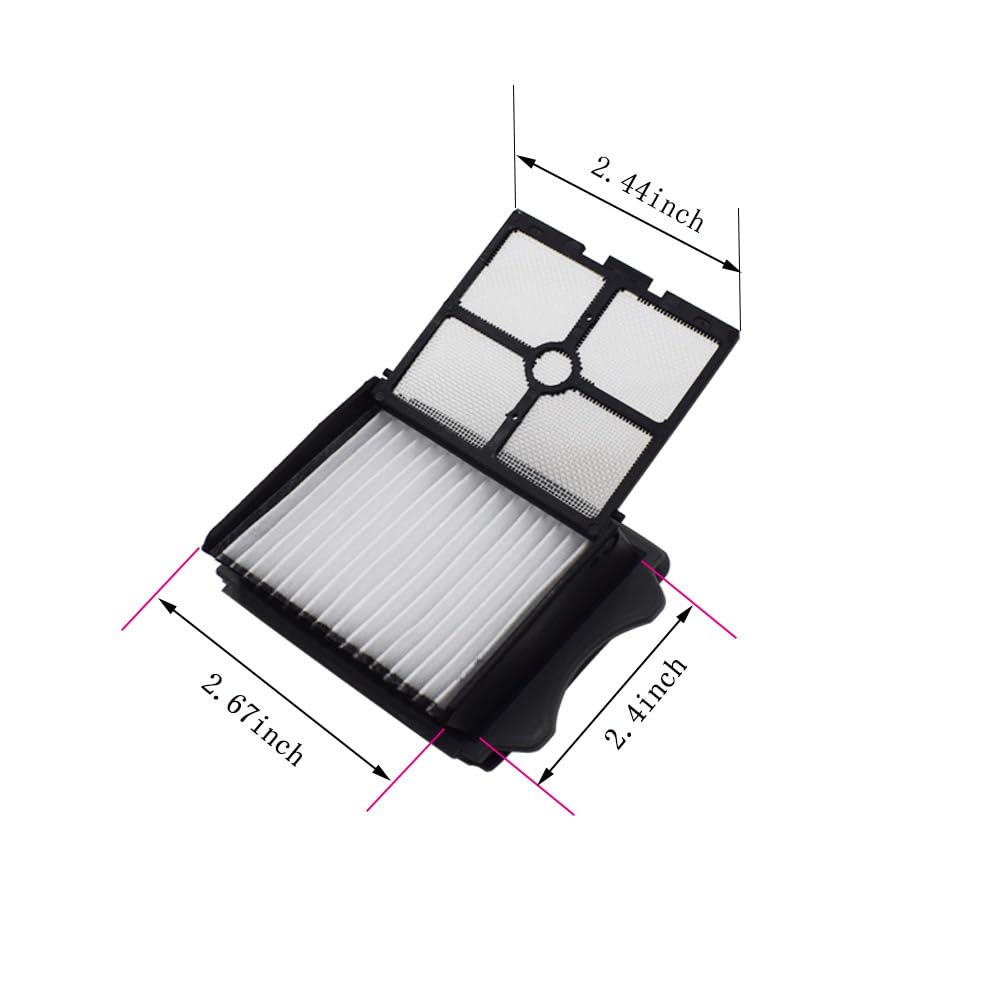 3 Pack Brush Rollers + 6 Pack Vacuum Filters Replacement for Tineco iFloor 3 and Floor ONE S3 Wet Dry Vacuum Cleaners