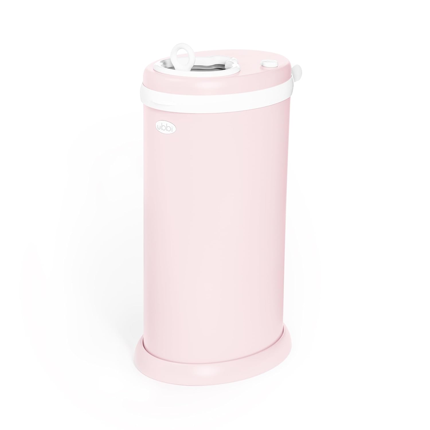 Ubbi Steel Diaper Pail - Odor Locking Technology | No Special Bags Needed | Blush Pink