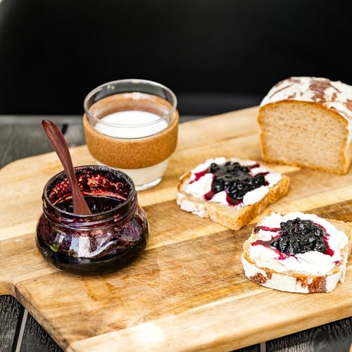 4-Pack Wooden Butter Knives - 5.9 Inch Jam Spreaders for Kitchen