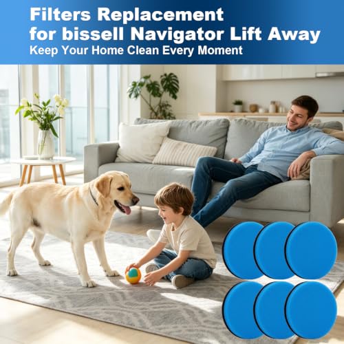 Febreze Vacuum Filter 6 Pack for Bissell Cleanview & PowerGlide