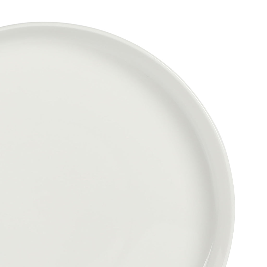 Gibson Home Rothernberg 40-Piece White Porcelain Dinnerware Set – Service for 8, Stackable Plates and Bowls, Durable Kitchen Dinner Set