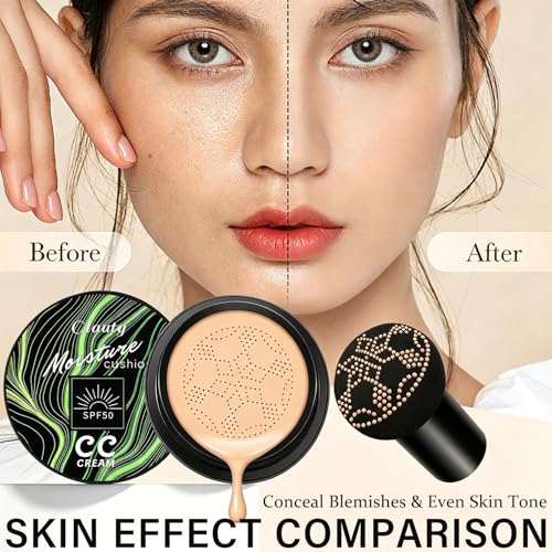 BliBling Cushion CC Cream Foundation - Long-Lasting Natural Coverage Ivory