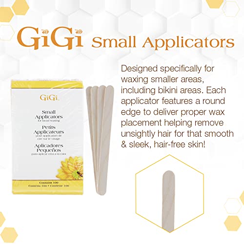 GiGi Small Wooden Wax Applicator Sticks for Facial and Eyebrow Waxing