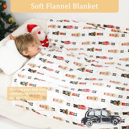 Viviland Kids Plush Throw Blanket - Cavalier Print, Soft Fleece, 50" x 60"