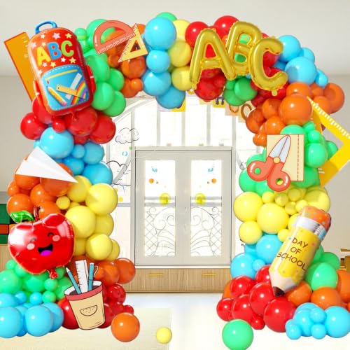Welcome to School Balloon Arch Kit - 157pcs Colorful Decorations