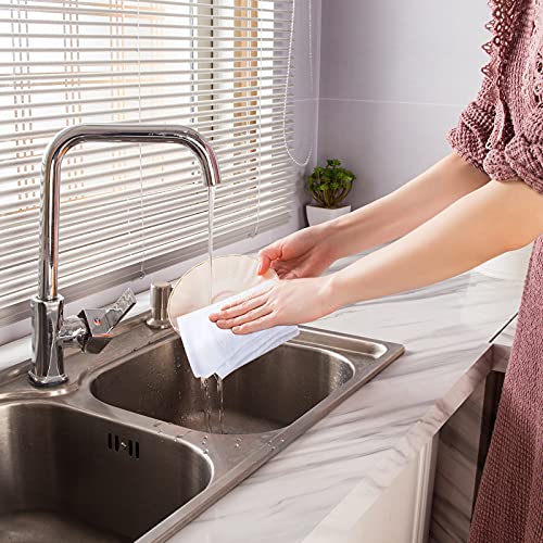 Tatuo Sublimation Blank Microfiber Kitchen Towels - White, 6 Pack