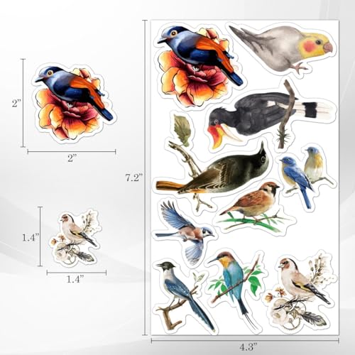 50 Pcs Cute Animal Vinyl Stickers for Water Bottles & Laptops
