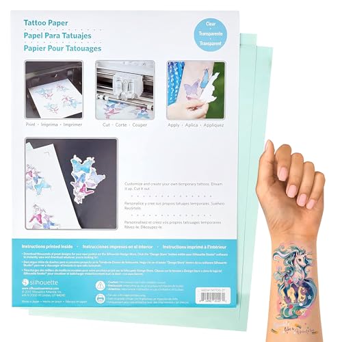 Silhouette America Inkjet Temporary Tattoo Paper - 2 Pack