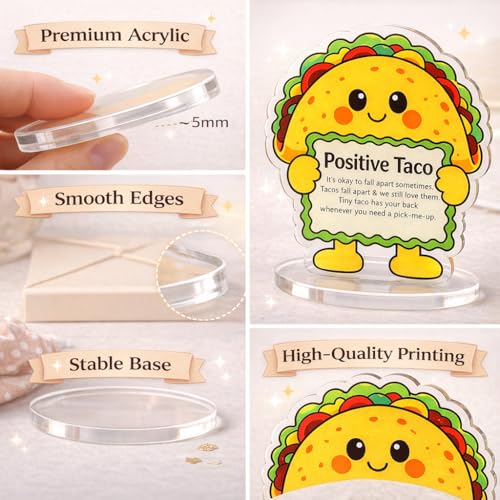 Positive Taco Acrylic Sign - Heartwarming Gift for All Occasions
