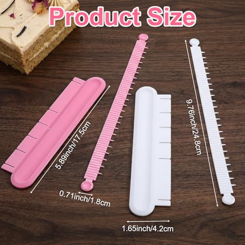 2Pcs Cake Arch Guide Tool Adjustable Fondant Marker and Decorating Ruler