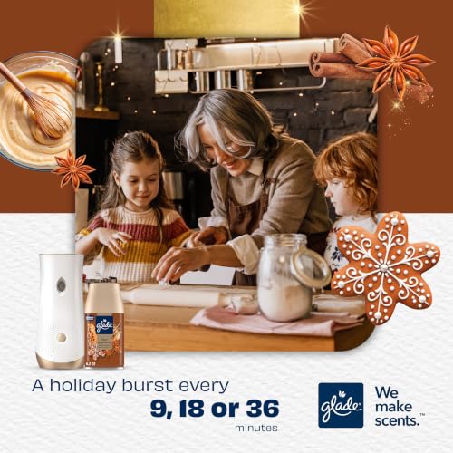 Glade Cozy Gingerbread Automatic Spray Refill 6.2 oz - Holiday Fragrance, 70 Days