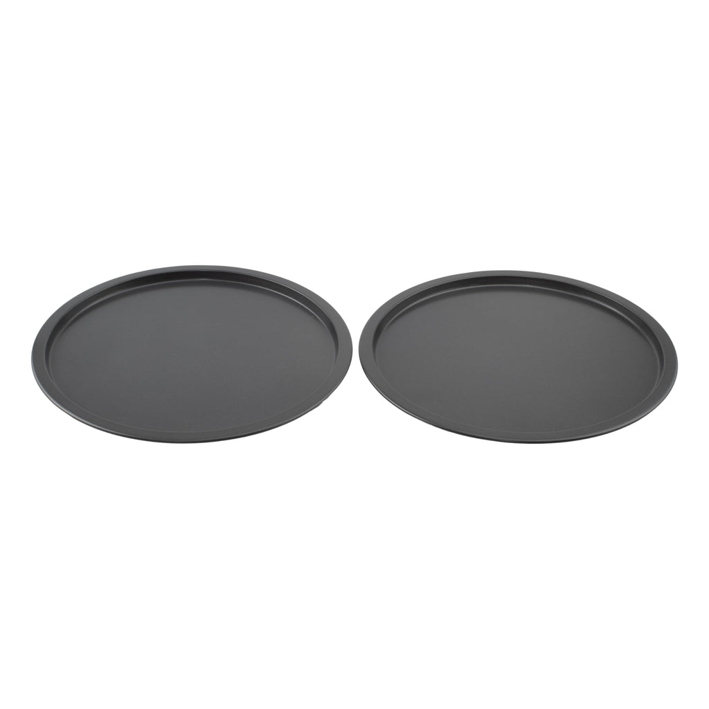 GoodCook Everyday Personal Pizza Pans 10-Inch Nonstick Scratch-Resistant Steel, Set of 2, Gray