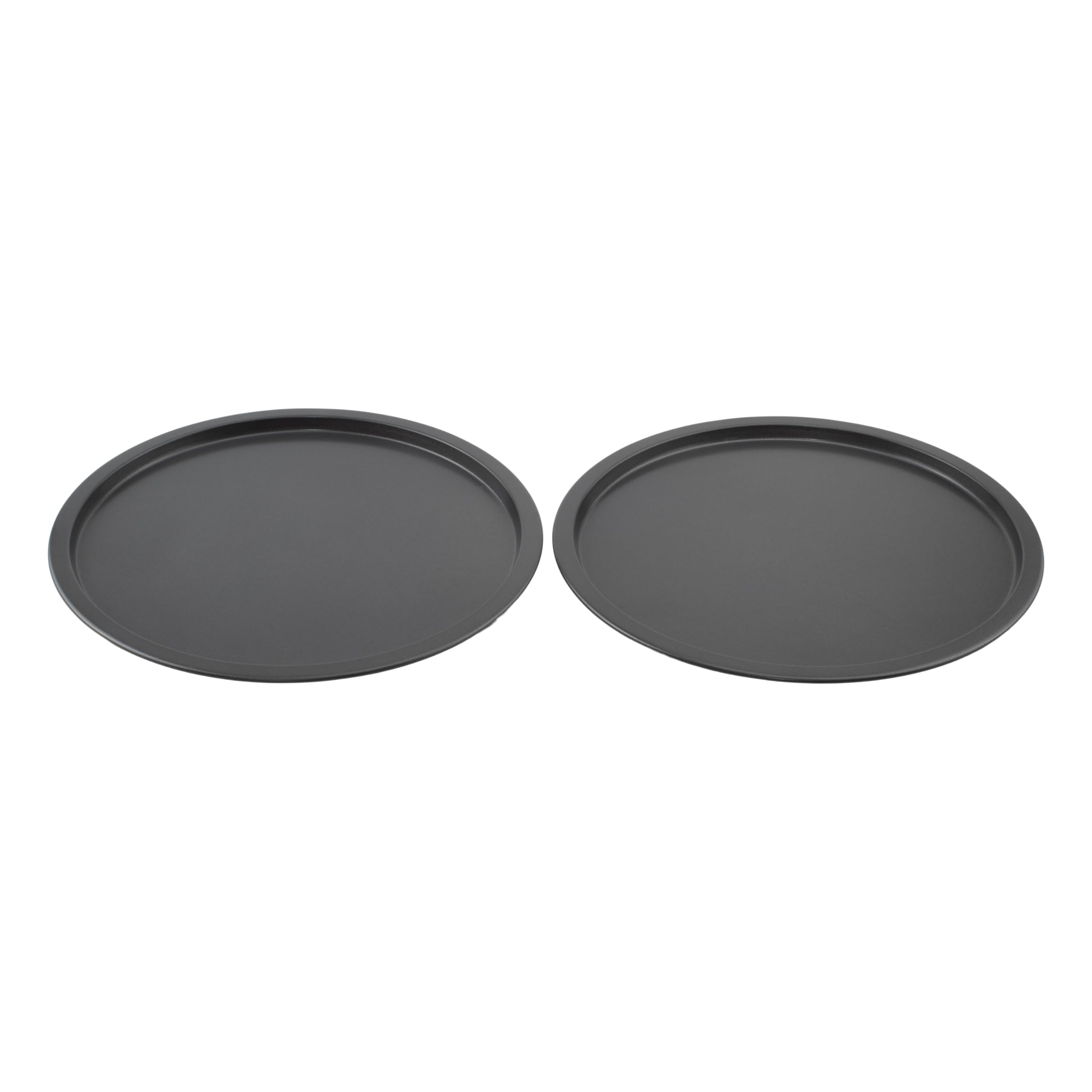 GoodCook Everyday Personal Pizza Pans 10-Inch Nonstick Scratch-Resistant Steel, Set of 2, Gray