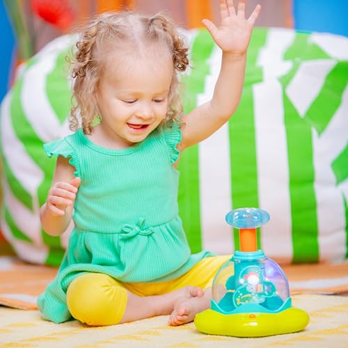 Bright Starts Press & Glow Spinner Musical Baby Toy, 2 Pack