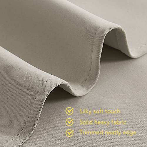 NICETOWN Thermal Insulated Blackout Curtains, 70" x 72" Grommet Panels (Set of 2)