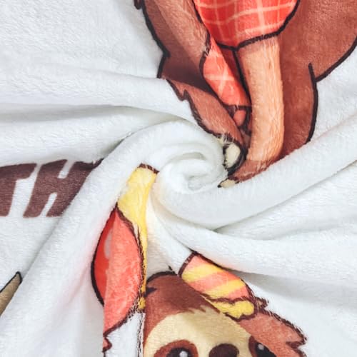 Zevrez Sloth Throw Blanket 48x60 inches Soft Flannel Fleece for Kids & Adults
