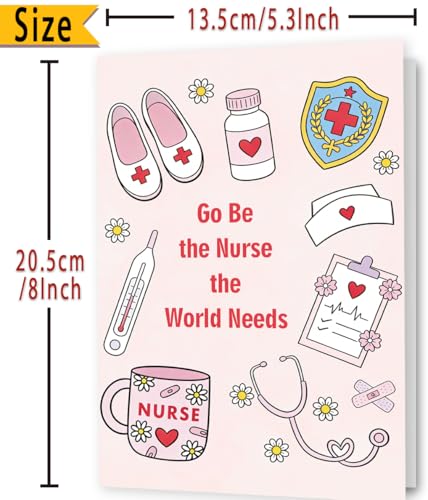 Funny Nurse Graduation Card for Nursing Students - Premium Design