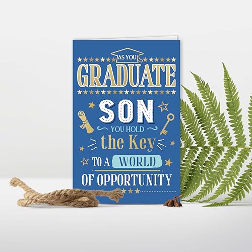 Meaningful Graduation Card Gift for Son from Mom & Dad
