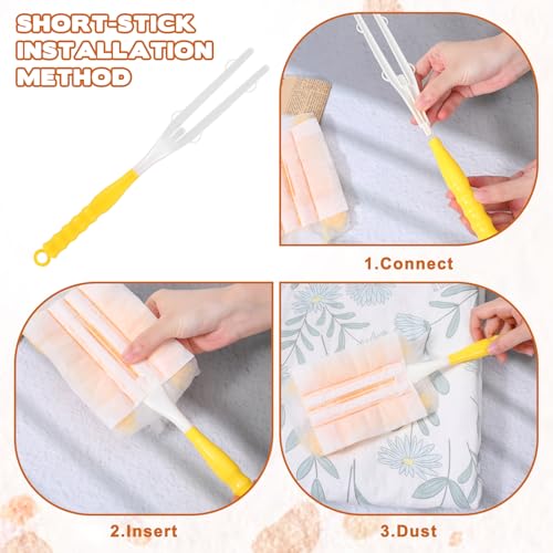 Adjustable Replacement Duster Handles for Swiffer - 2 Pcs Set