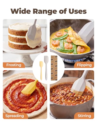 Bake Choice Silicone Spatula Set - 2 Heat Resistant Tools
