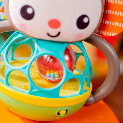 Bright Starts Grab & Giggle Monkey Musical Rattle Toy for Baby