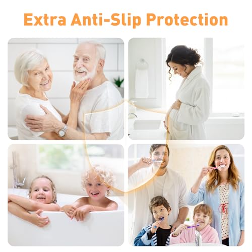 AGPTEK 36PCS Non-Slip Shower Stickers for Bathtubs & Pools, Clear Anti-Slip Tape