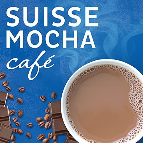 Maxwell House Suisse Mocha Decaf Instant Coffee Mix - Sugar Free, 4 oz Canister (Pack of 8)