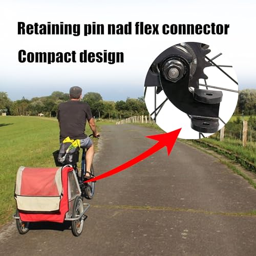 12.2 MM Bike Trailer Hitch, Steel Hitch for Burley Bike Trailer for Kids, Coupler Attachment for Burley Bee Bicycle Trailers and Old Models Work with Disc Brake