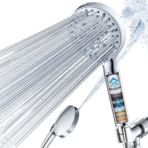 LumeTon High-Pressure Filtered Handheld Shower Head - 7 Spray Modes