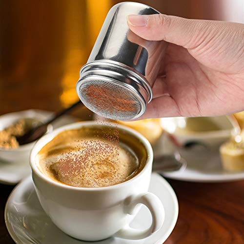 Accmor 6oz Stainless Steel Powdered Sugar & Flour Duster with Fine Mesh Sifter - 1 Pack