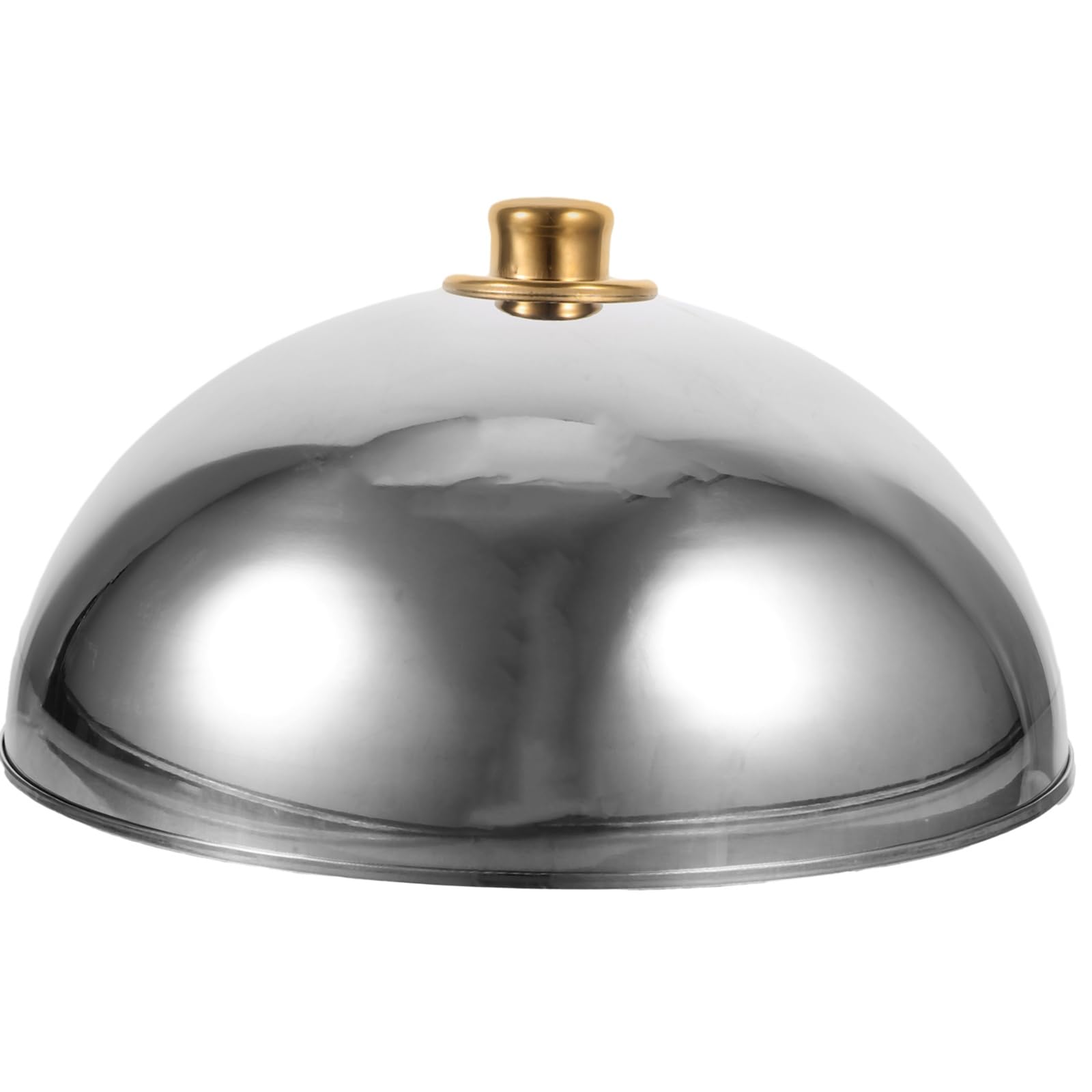 Yardwe Stainless Steel Food Cover Dome 12.59In Round Plate Cover for Home Restaurant Outdoor Use Heat Retention and Food Freshness