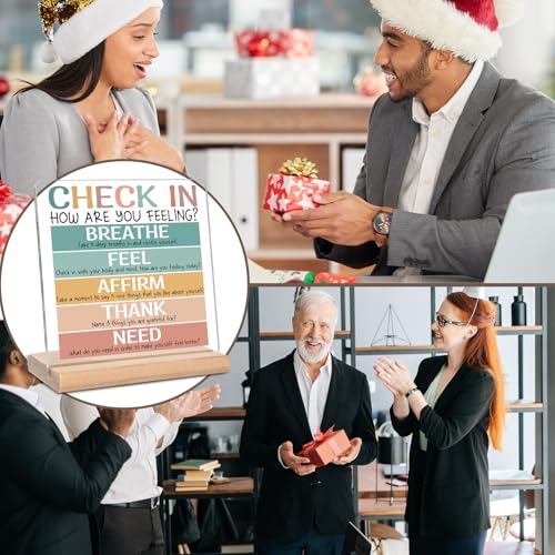 Check In How Are You Feeling Acrylic Plaque - Mental Health Gift for Therapists & Counselors