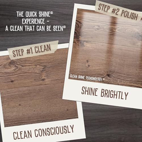 Quick Shine Hardwood Floor Cleaner 64oz | Use in Spray & Vac Mops | Removes Dirt & Scuff Marks | Ready-to-Use, Streak Free, No Rinse | Safer Choice Cleaner |Perfect for Gentle and Effective Cleaning