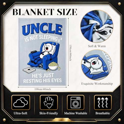 Uncle Gift Set - 7 Pieces for Birthday Christmas from Niece Nephew - Humor, Practicality & Style