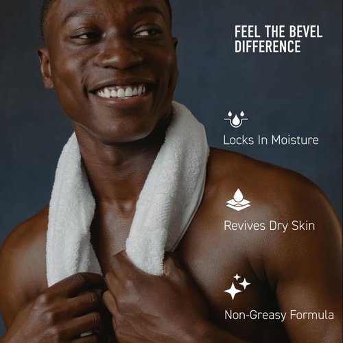 Bevel Body Cream - Luxury Men's Lotion for Dry Skin with Cocoa & Shea Butter | 12 oz, Hypoallergenic & Paraben Free