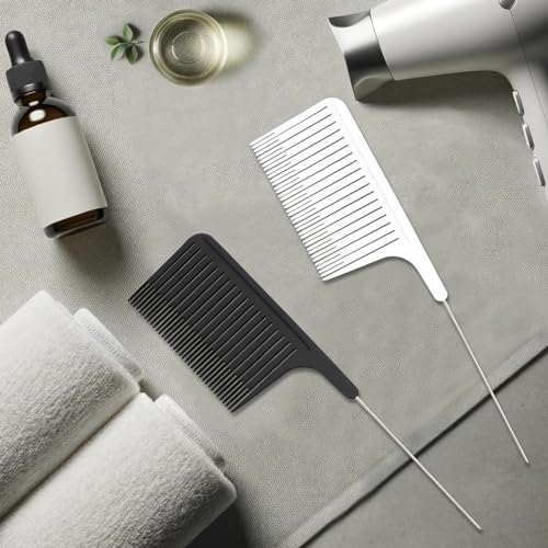 Kootinn Professional Rat Tail Hair Styling Comb with Stainless Steel Pin