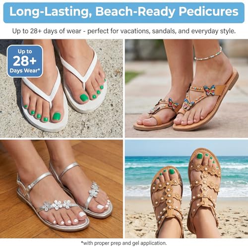 Clear Soft Gel Press On Toenails 360 Pcs Short Square Fake Toe Nails