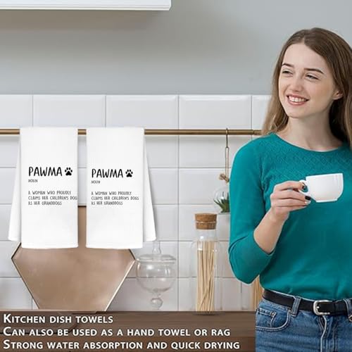 SQQCMM Dog Grandma Kitchen Towels - Soft & Durable Dishcloths